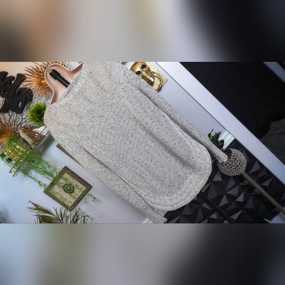 Point Zero Grey Ribbed Sweater XL *FLAW* - Picture 5 of 10